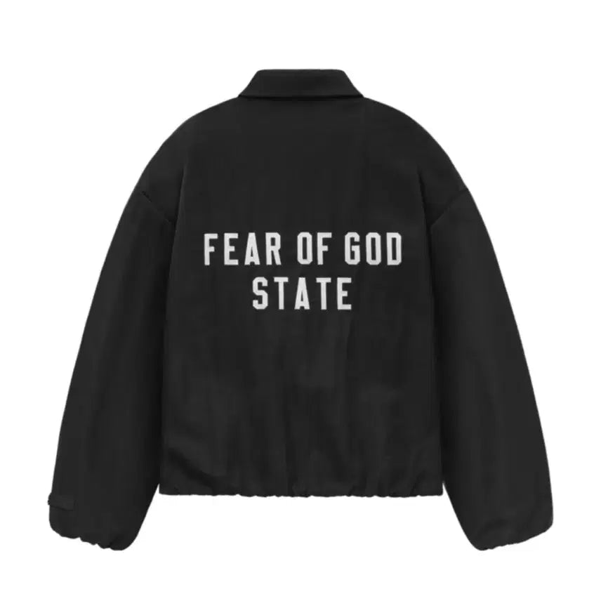 [BUNJANG] Fear of God Essentials Textured Nylon Trucker Jacket - Size S / 피어오브갓 에센셜 텍스쳐드 나일론 트러커 자켓  S