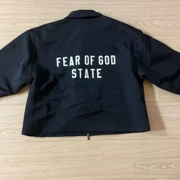 [BUNJANG] Fear of God Essentials Textured Nylon Trucker Jacket - Size S / 피어오브갓 에센셜 텍스쳐드 나일론 트러커 자켓  S