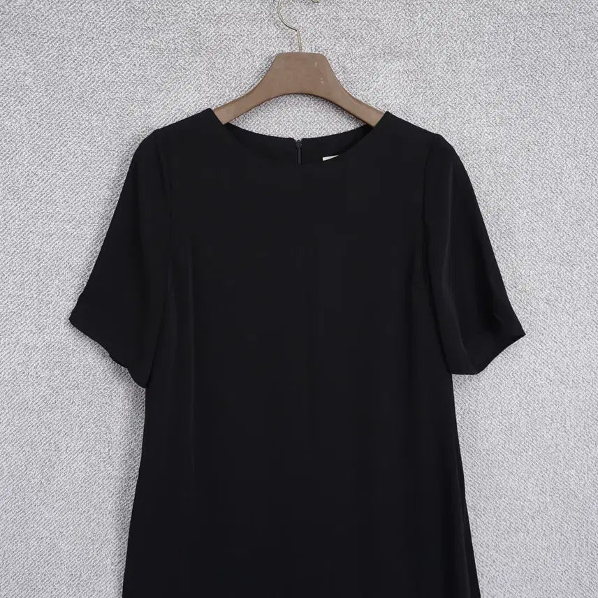 [SOLD OUT] 데일리룩 여성 촤르르 폴리 반팔 원피스 L