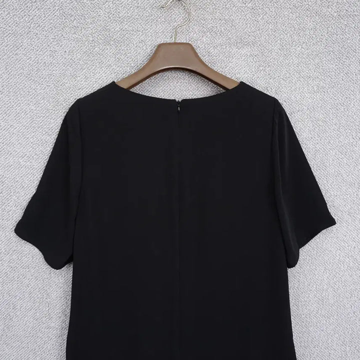[SOLD OUT] 데일리룩 여성 촤르르 폴리 반팔 원피스 L