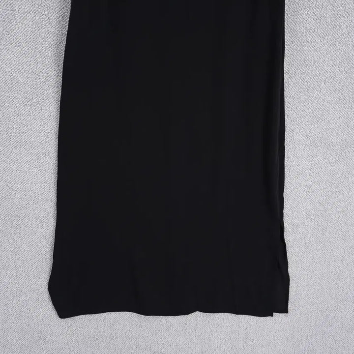[SOLD OUT] 데일리룩 여성 촤르르 폴리 반팔 원피스 L