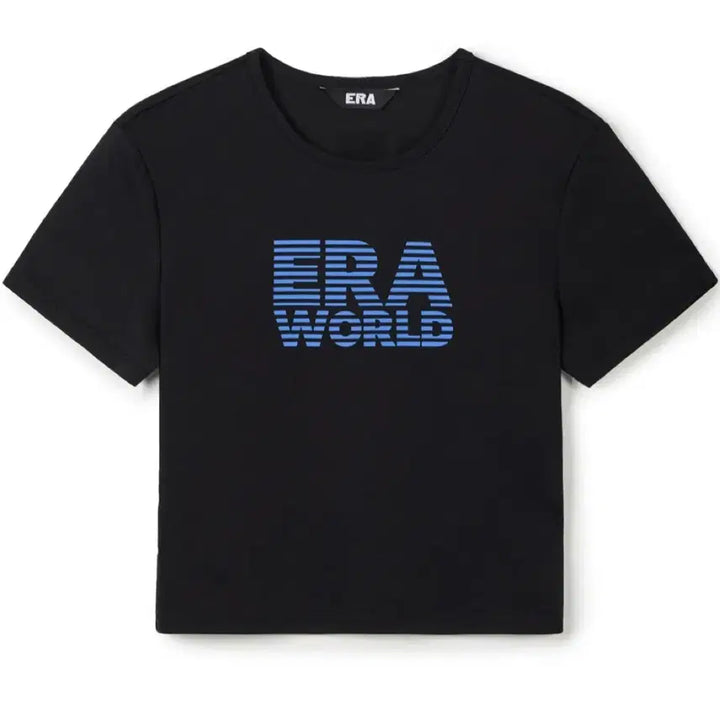 [BUNJANG] ERA WORLD Slim Crop T-shirt Black S / ERA 월드 슬림 크롭 티셔츠 블랙 S