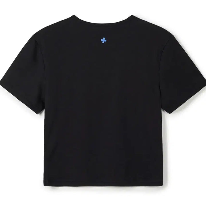 [BUNJANG] ERA WORLD Slim Crop T-shirt Black S / ERA 월드 슬림 크롭 티셔츠 블랙 S