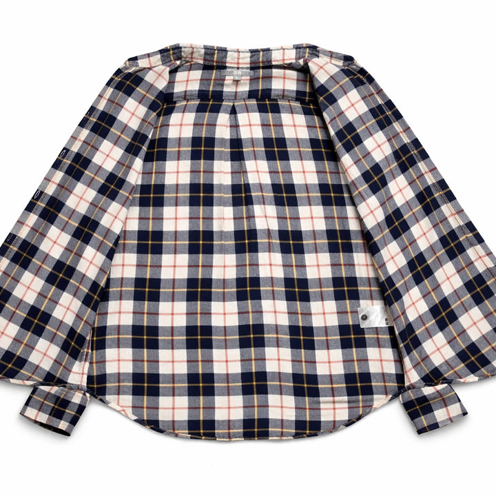 [BUNJANG] Uniqlo Navy Cotton Check Shirt (Size S) / JPN 일본 빈티지 y2k 모리걸 유니클로 네이비 코튼 체크 셔츠 S