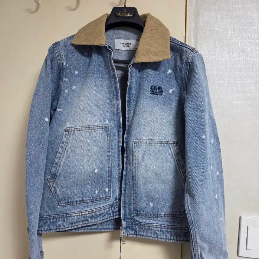 [BUNJANG] Code Graphy Washing Work Jacket Spring Jacket for Women / 코드그라피 워크자켓 워싱 자켓 봄자켓 여자 여성