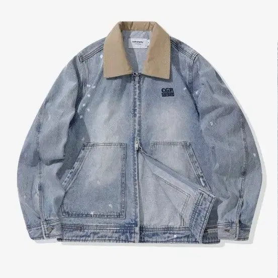 [BUNJANG] Code Graphy Washing Work Jacket Spring Jacket for Women / 코드그라피 워크자켓 워싱 자켓 봄자켓 여자 여성