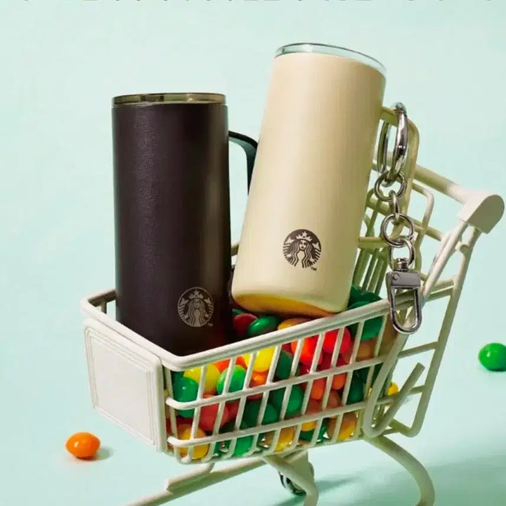 [BUNJANG] Starbucks Tumbler &amp; Bear Baseball Drawstring Keyring / 새상품>스타벅스] 텀블러키링, 베어야구복조리키링