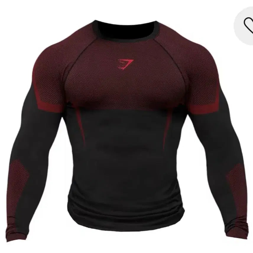 [BUNJANG] Gymshark Onyx 5.0 Long Sleeve Red / [s,m,l]짐샤크 오닉스 5.0레드 롱슬리브