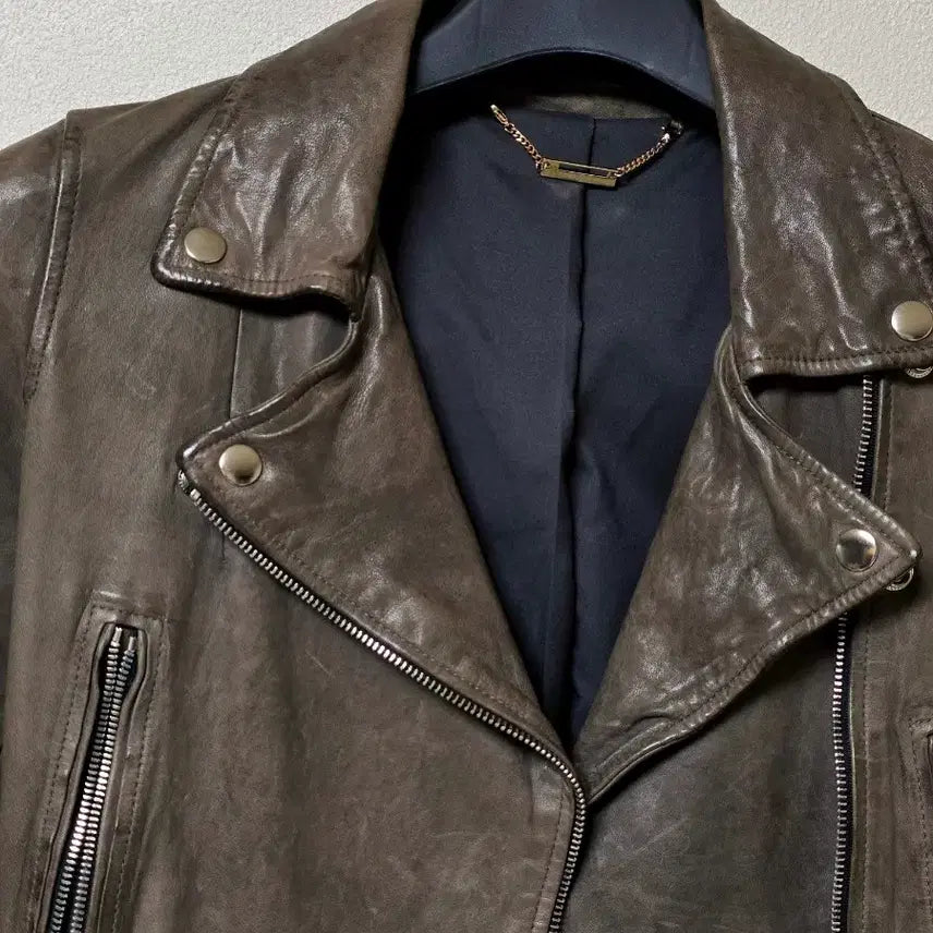 [BUNJANG] Vintage Leather Jacket / 구제 여성 가죽 재킷