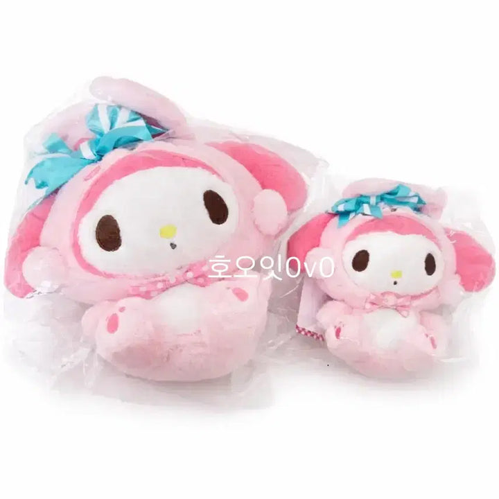 [BUNJANG] Sanrio x Swimmer Collaboration My Melody Mascot Plush Bundle / 산리오 스위머 콜라보 마이멜로디 마스코트+누이 일괄 판매