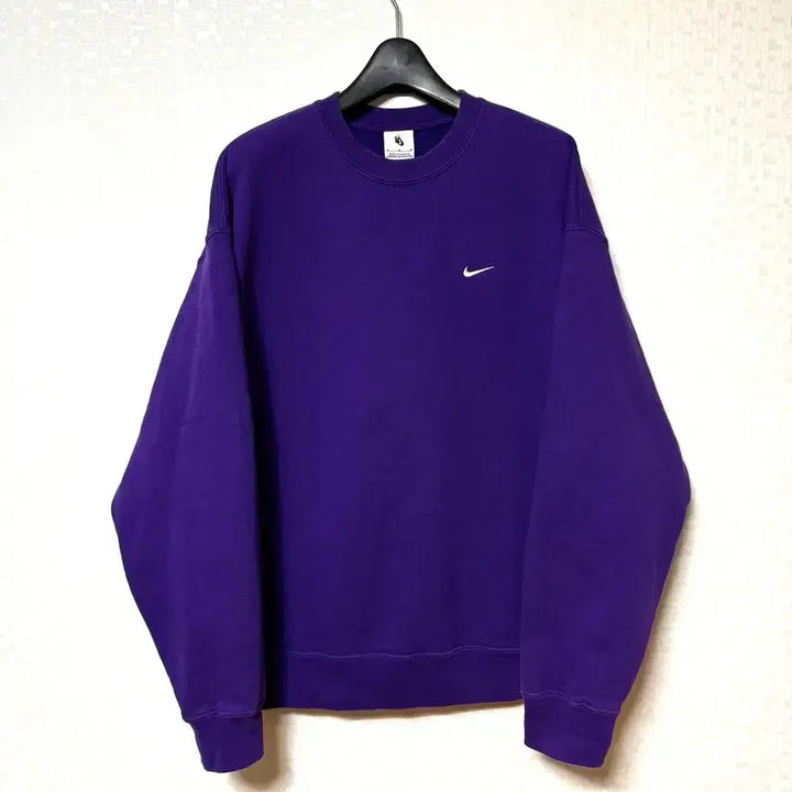 [BUNJANG] Nike NRG Solo Swoosh Sweatshirt / [M,95]나이키 nrg 솔로스우시 맨투맨 오버핏 퍼플