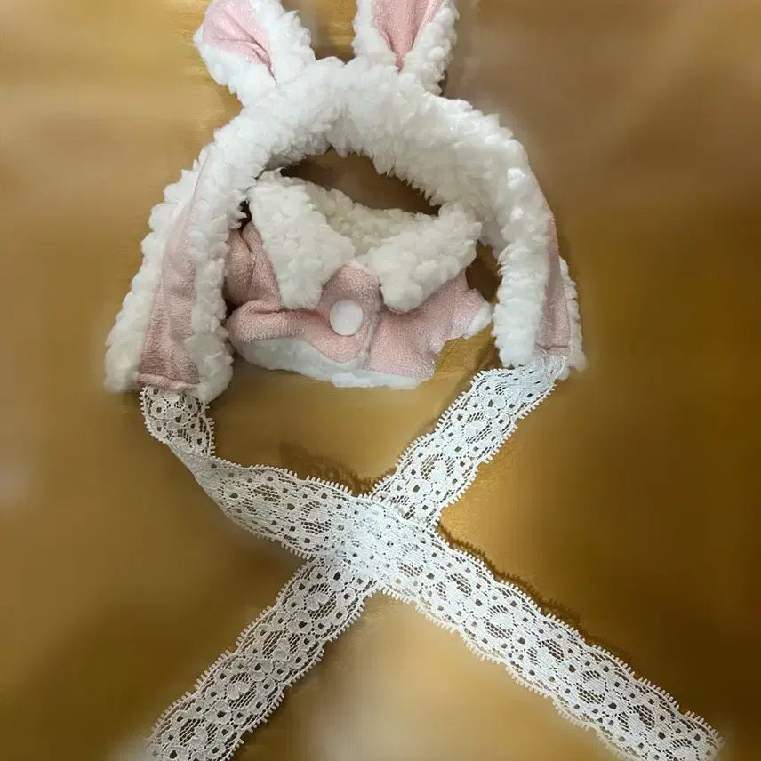 [SOLD OUT] 10cm 인형옷 한마옷장 한마 양털세트 분홍 토끼