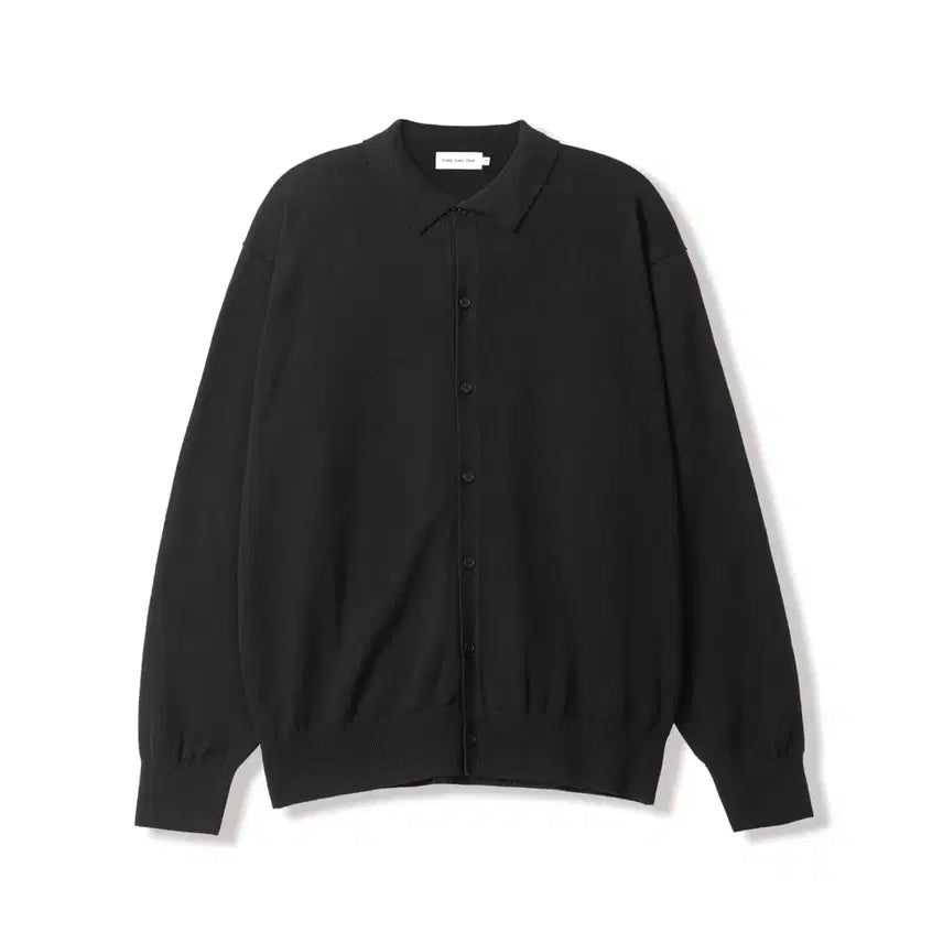 [BUNJANG] Steady-Everywhere Cotton Collar Cardigan Black Size 1 / 스테디에브리웨어 코튼 칼라 가디건 블랙 1사이즈 새상품