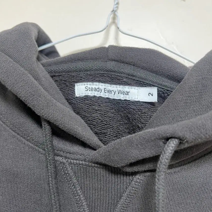 [BUNJANG] Steady-Everywhere Relaxed Fleece Hoodie Dark Gray / 스테디에브리웨어 릴렉스드 기모 후디 다크그레이 2사이즈