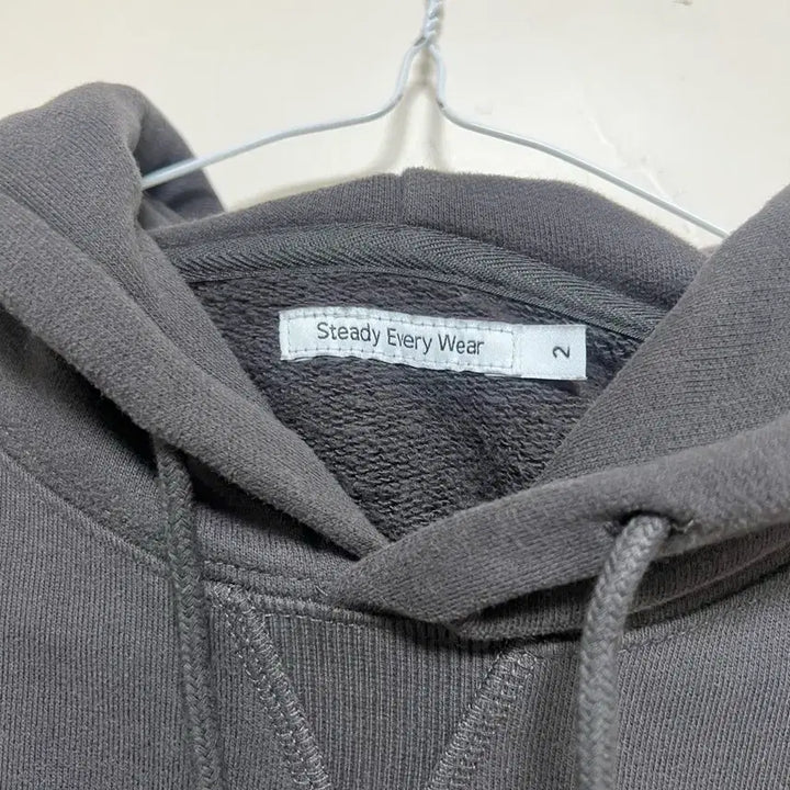 [BUNJANG] Steady-Everywhere Relaxed Fleece Hoodie Dark Gray / 스테디에브리웨어 릴렉스드 기모 후디 다크그레이 2사이즈