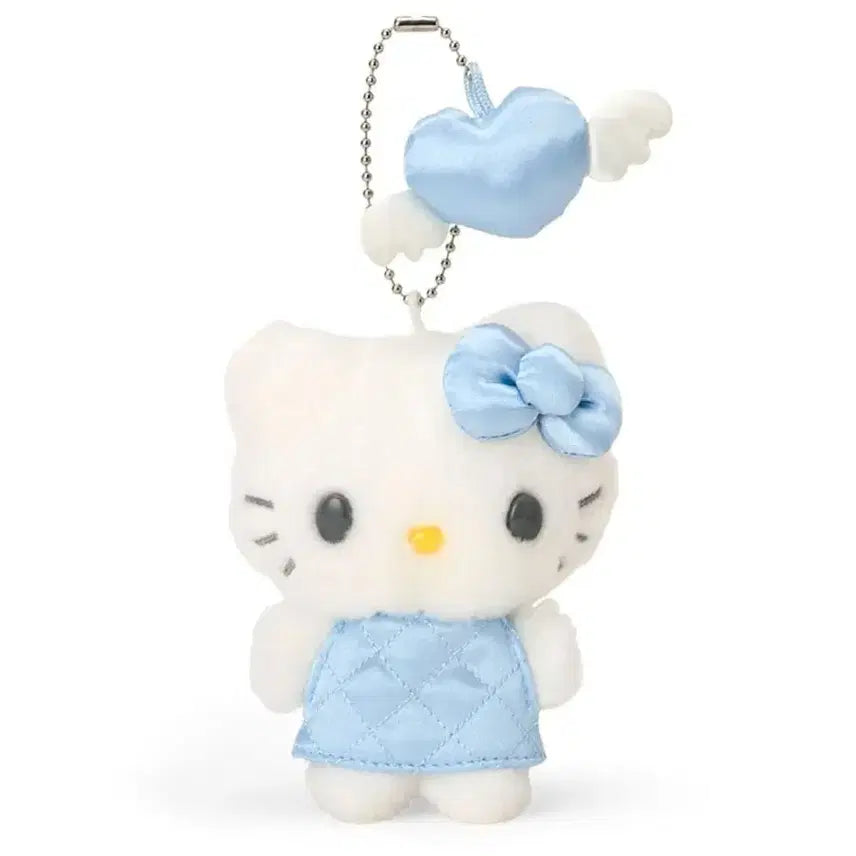 [BUNJANG] Sanrio Miniature Quilt Hello Kitty Mascot Holder Keychain Blue / 산리오 미니어처 퀼트 헬로키티 마스코트 홀더 인형 키링 블루