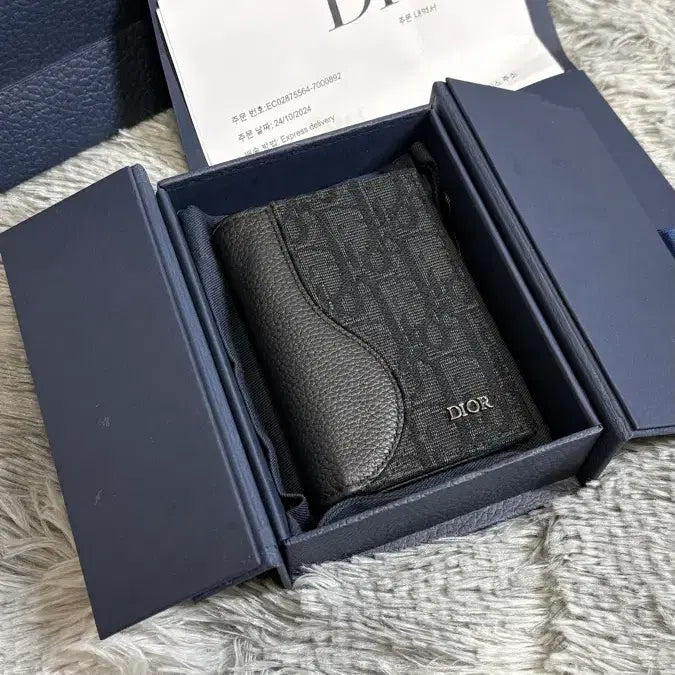 [BUNJANG] Dior Oblique Saddle Organizer Black / [리엘중고명품] 디올 오블리크 새들 오거나이저 블랙 풀구성품