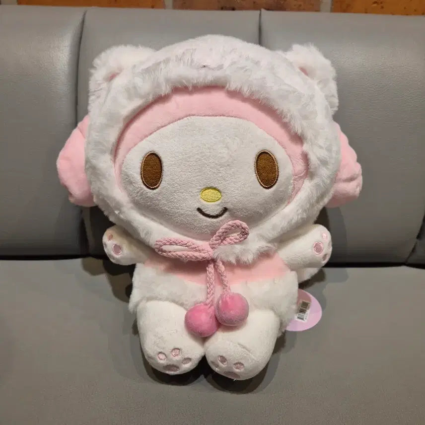 [BUNJANG] Sanrio Cat Hoodie Medium Plush Set (My Melody &amp; Pochacco) / 산리오 고양이 후드 중형 인형 세트