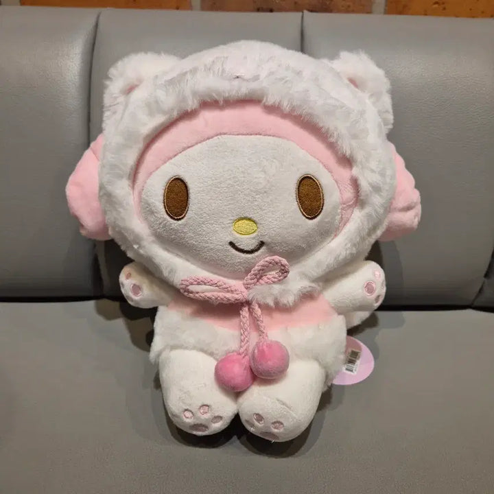 [BUNJANG] Sanrio Cat Hoodie Medium Plush Set (My Melody &amp; Pochacco) / 산리오 고양이 후드 중형 인형 세트