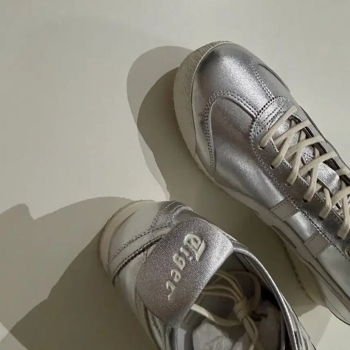 [BUNJANG] Onitsuka Tiger Mexico 66 Silver Sneakers / 오니츠카타이거 멕시코66SD 퓨어실버/230size/새상품