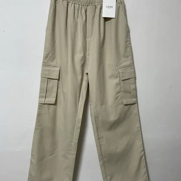 [BUNJANG] LEIRE Cotton Linen Cargo Wide Pants / 미사용 32-33 LEIRE 코튼 린넨 카고 밴딩 와이드팬츠 바지 정품