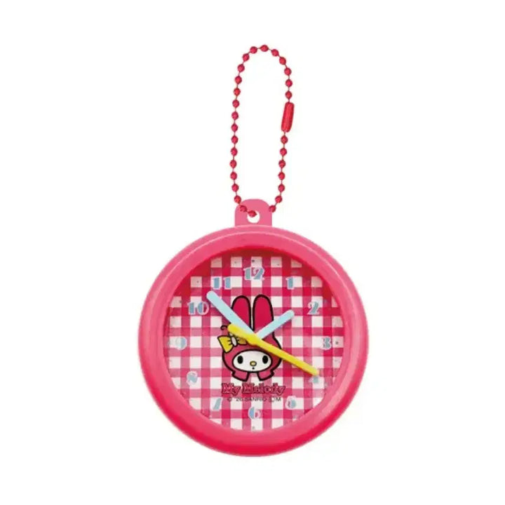 [BUNJANG] Sanrio Characters Retro Wall Clock Clip Keyring / 산리오 캐릭터즈 레트로 벽시계 클립 키링 가챠 (선택 가능)