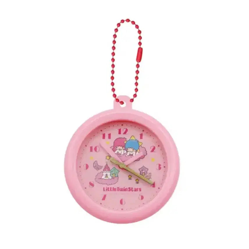 [BUNJANG] Sanrio Characters Retro Wall Clock Clip Keyring / 산리오 캐릭터즈 레트로 벽시계 클립 키링 가챠 (선택 가능)