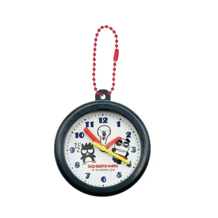 [BUNJANG] Sanrio Characters Retro Wall Clock Clip Keyring / 산리오 캐릭터즈 레트로 벽시계 클립 키링 가챠 (선택 가능)