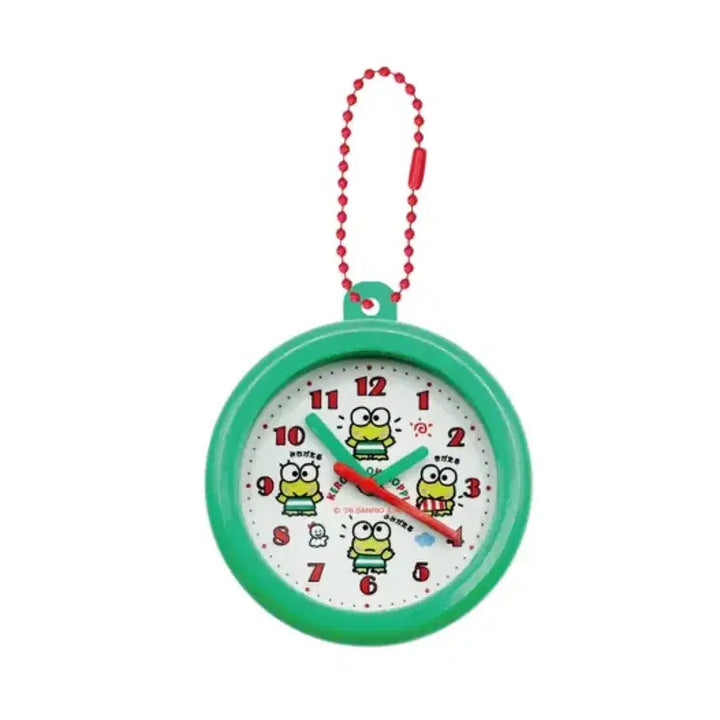 [BUNJANG] Sanrio Characters Retro Wall Clock Clip Keyring / 산리오 캐릭터즈 레트로 벽시계 클립 키링 가챠 (선택 가능)