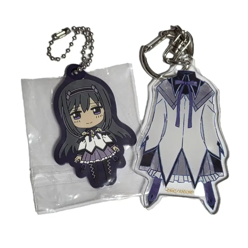 [BUNJANG] Madoka Magica Homura Akemi Keyring Bundle Set / 마마마 아케미 호무라 키링 굿즈 세트 일괄