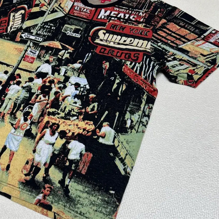 [BUNJANG] Supreme Jacquard S/S T-shirt XL / 슈프림 스트릿씬 자카드S/S 반팔티셔츠 XL