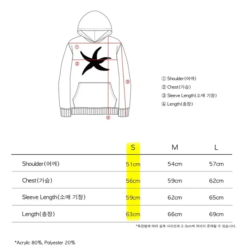 [BUNJANG] The Coldest Moment Starfish Logo Knit Hoodie / 더콜디스트모먼트 니트 후드 starfish logo