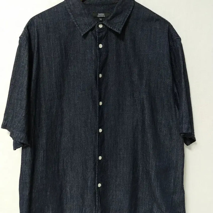[SOLD OUT] [XL] 무신사 스탠다드 릴렉스드 데님 반팔 셔츠