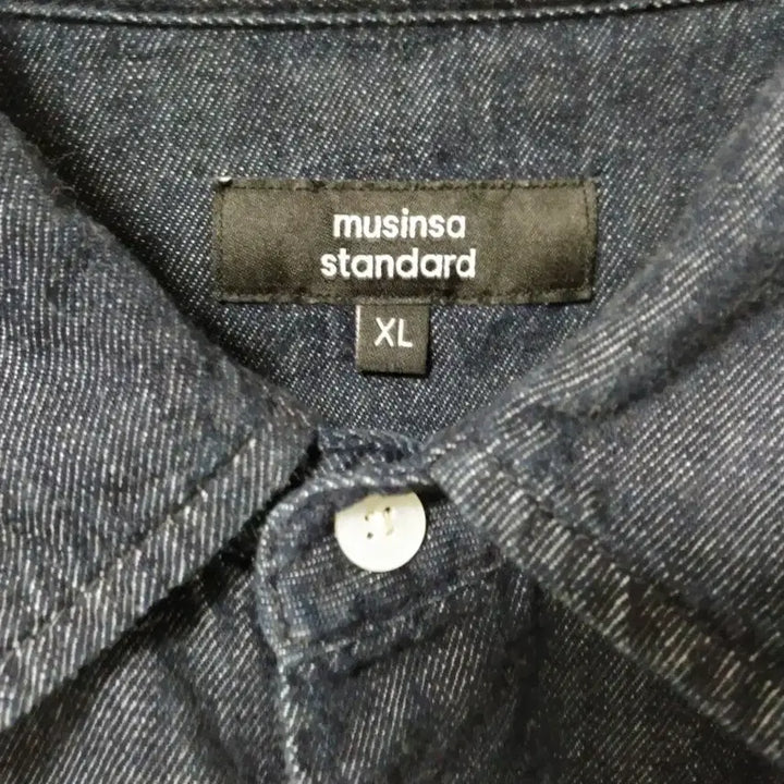 [SOLD OUT] [XL] 무신사 스탠다드 릴렉스드 데님 반팔 셔츠