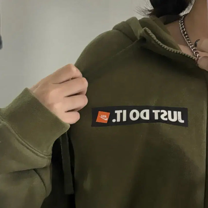 [BUNJANG] Nike Just Do It Hoodie M / 나이키 후드집업 M
