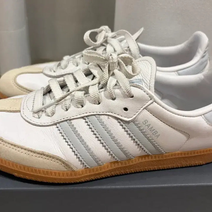 [BUNJANG] Adidas Samba Cloud White Sneakers / 아디다스 삼바 클라우드 화이트