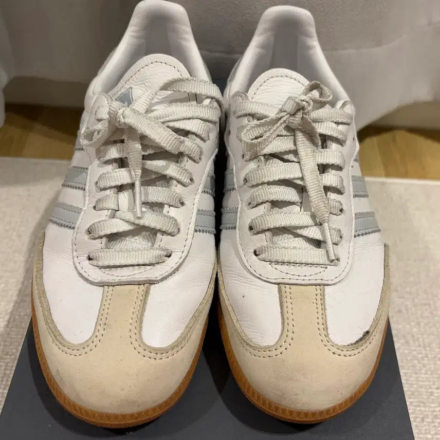 [BUNJANG] Adidas Samba Cloud White Sneakers / 아디다스 삼바 클라우드 화이트