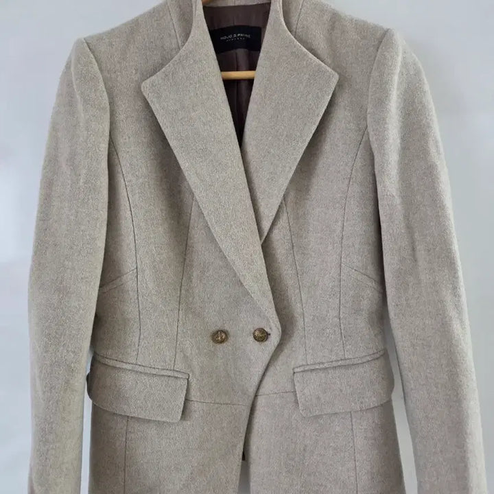 [BUNJANG] MOJO.S.PHINE New York Beige Double Button Blazer / MOJO.S.PHINE 뉴욕 베이지 더블 버튼 블레이저55
