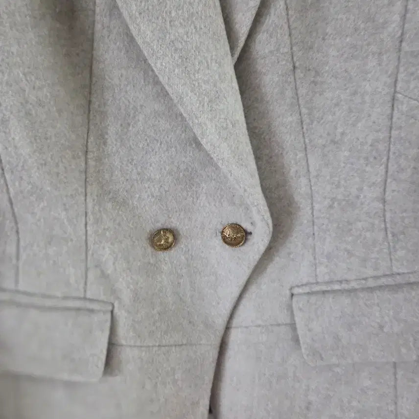 [BUNJANG] MOJO.S.PHINE New York Beige Double Button Blazer / MOJO.S.PHINE 뉴욕 베이지 더블 버튼 블레이저55