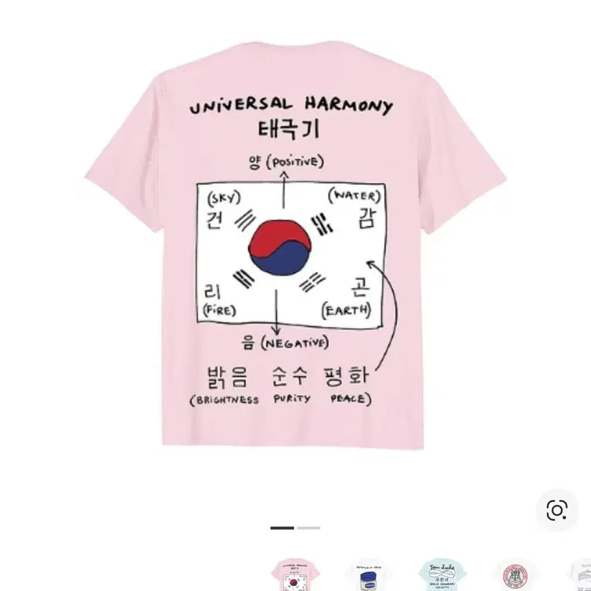 [SOLD OUT] (새상품) 톰 삭스 태극기 티셔츠 핑크 XL 사이즈