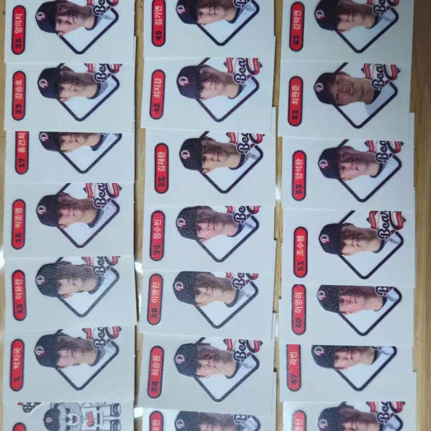 [BUNJANG] KBO Baseball Sticker Full Set / 크보빵띠부씰