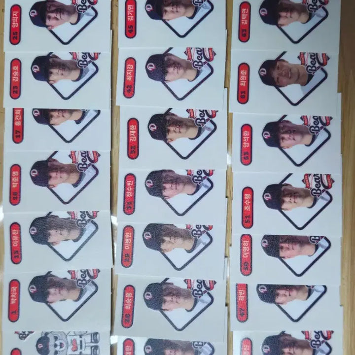 [BUNJANG] KBO Baseball Sticker Full Set / 크보빵띠부씰