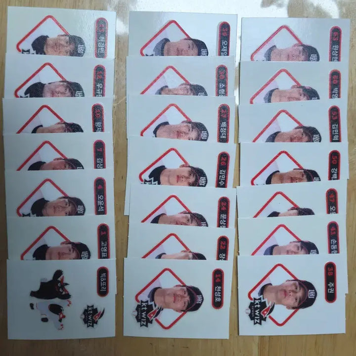 [BUNJANG] KBO Baseball Sticker Full Set / 크보빵띠부씰