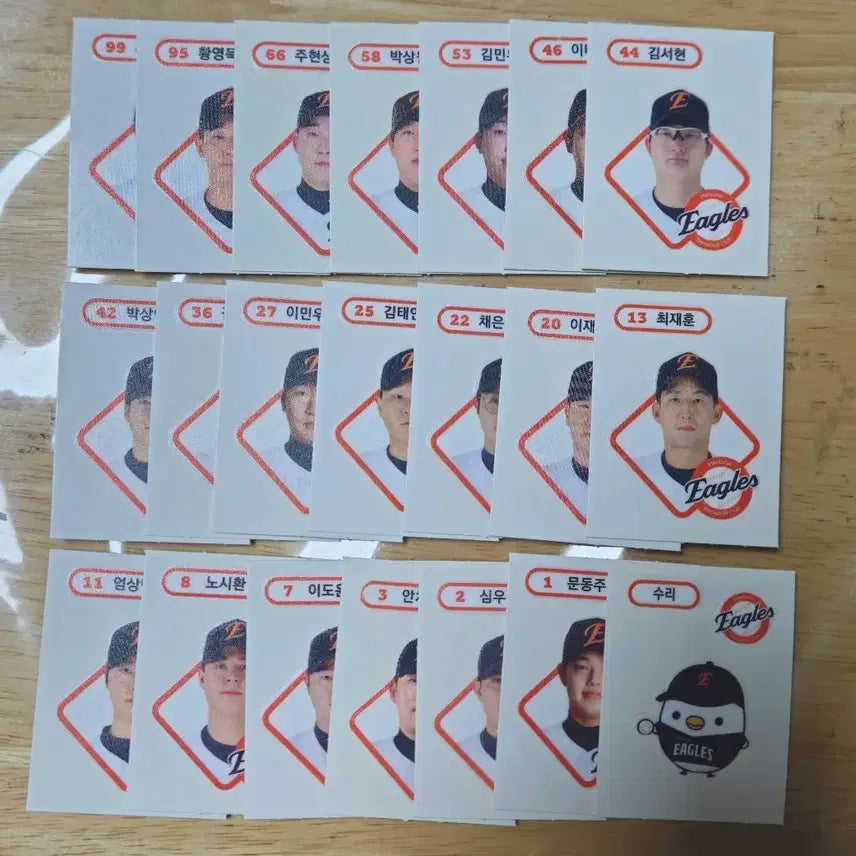 [BUNJANG] KBO Baseball Sticker Full Set / 크보빵띠부씰