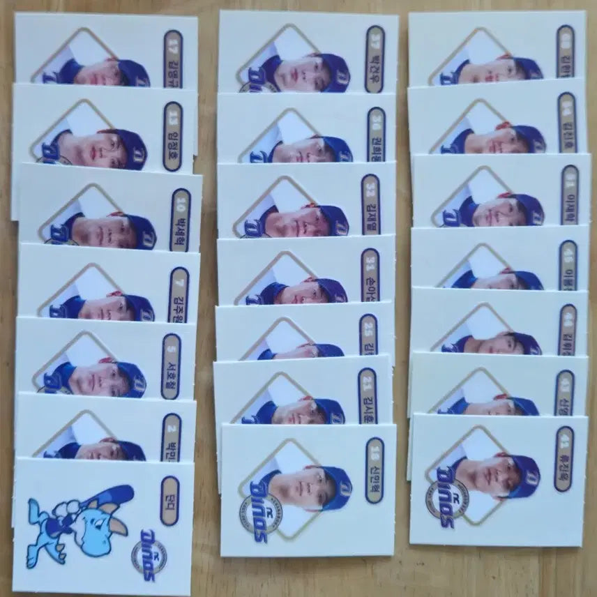 [BUNJANG] KBO Baseball Sticker Full Set / 크보빵띠부씰