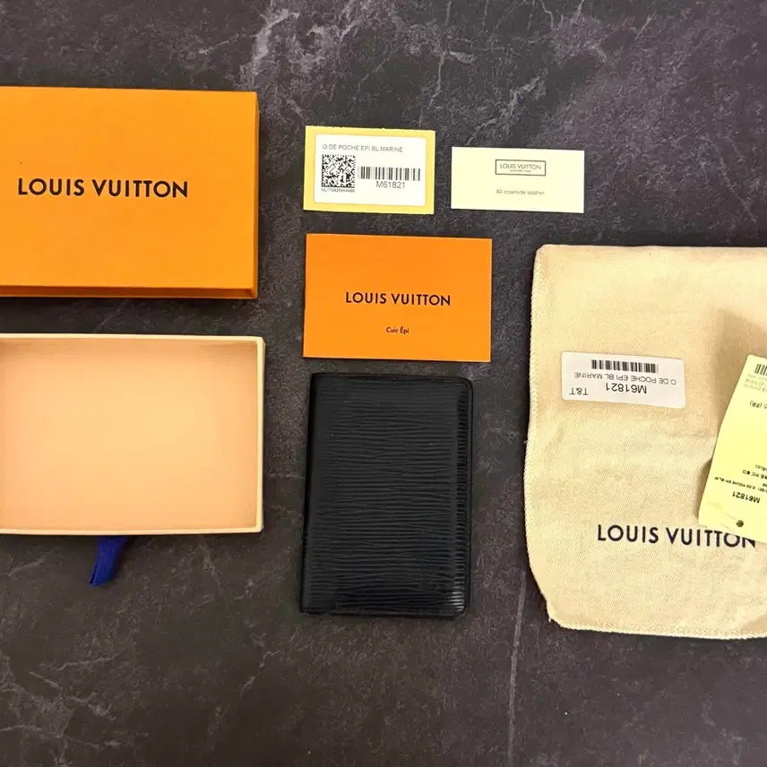 [BUNJANG] Louis Vuitton Epi Organizer Navy Wallet / 루이비통 에피 오거나이저 네이비