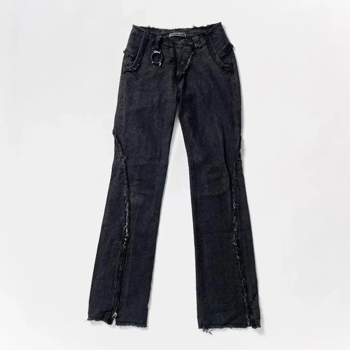 [BUNJANG] Hyein Seo Charcoal Low-Rise Denim Pants / 혜인서 챠콜 로우라이즈 데님 팬츠