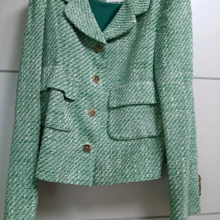 [SOLD OUT] 헬더 트위드 자켓 그린