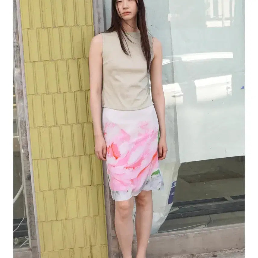 [BUNJANG] NUA NUA Rose Skirt (Size 2) / 누아누 로즈 스커트 (2사이즈)