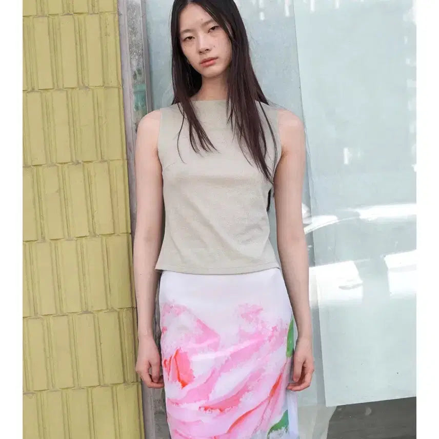 [BUNJANG] NUA NUA Rose Skirt (Size 2) / 누아누 로즈 스커트 (2사이즈)